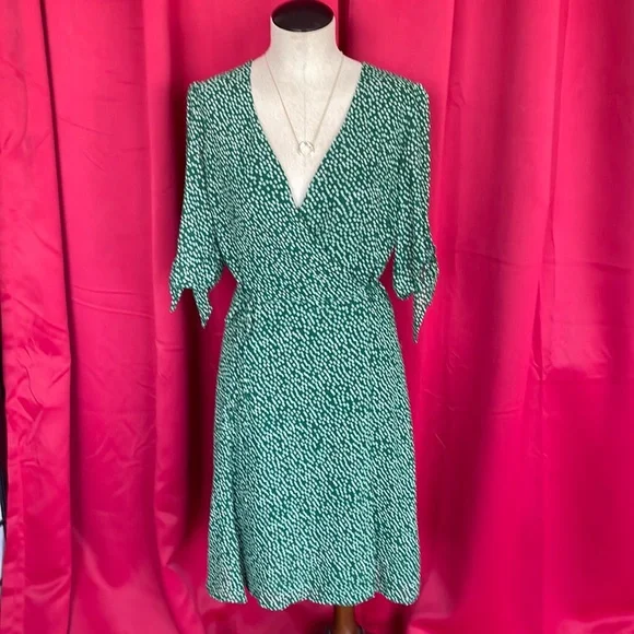 Reformation floral wrap dress.